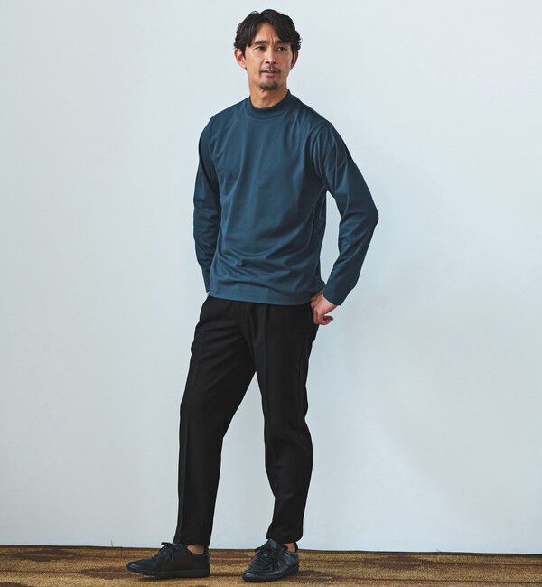 UNITED ARROWS green label relaxing「【WEB限定】JUST fit デイリーモック 長袖 Tシャツ -吸水速乾・抗菌-」|Tシャツ・カットソー|