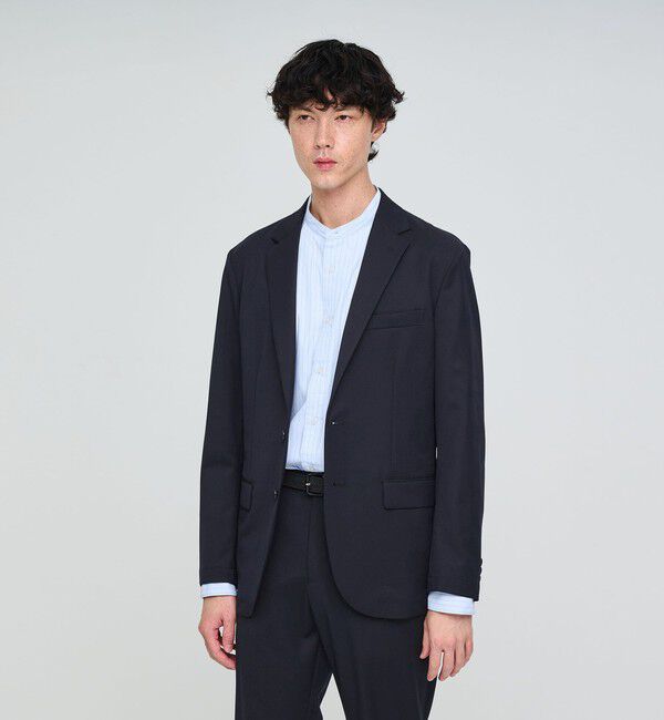 UNITED ARROWS green label relaxing「ウォッシャブル サージ ナロー ジャケット -２WAYストレッチ-」|テーラードジャケット|