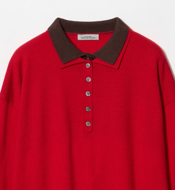UNITED ARROWS green label relaxing「【WEB限定】＜at ease＞エリ ハイショク ニット プルオーバー」|ニット・セーター|