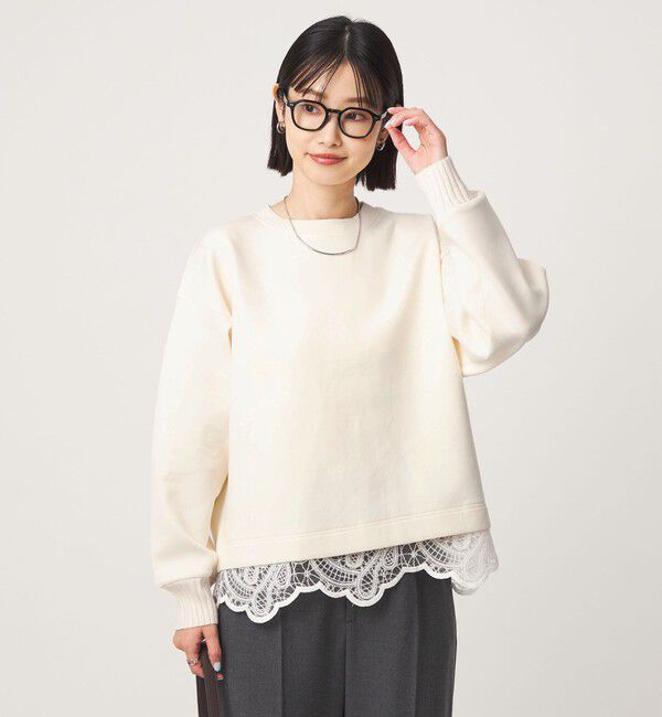 UNITED ARROWS green label relaxing「ダンボール レース プルオーバー」|Tシャツ・カットソー|