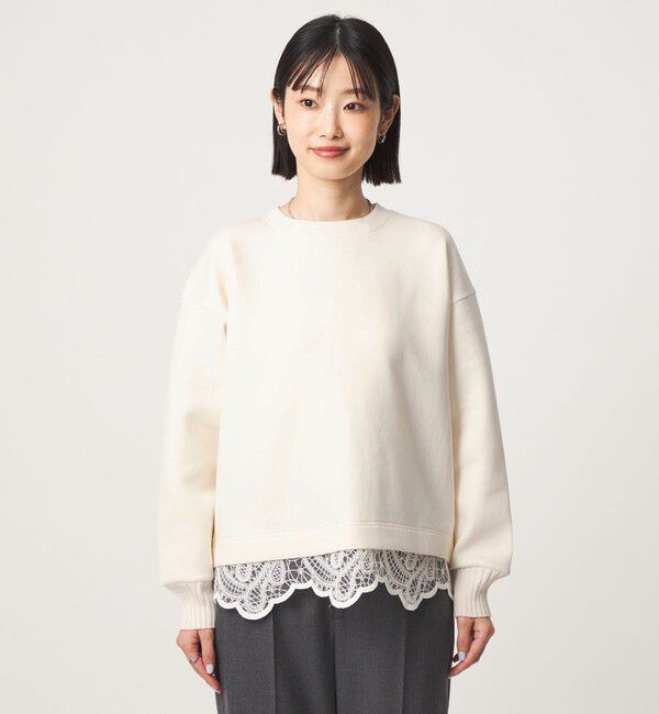 UNITED ARROWS green label relaxing「ダンボール レース プルオーバー」|Tシャツ・カットソー|