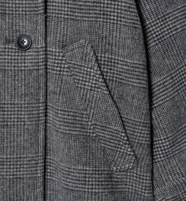 UNITED ARROWS green label relaxing「【WEB限定】＜at ease＞チェック Aライン ミドル コート」|その他|