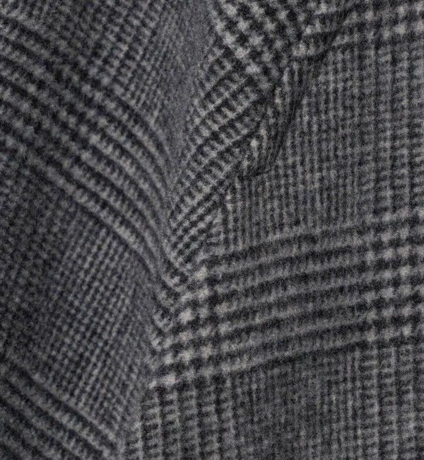 UNITED ARROWS green label relaxing「【WEB限定】＜at ease＞チェック Aライン ミドル コート」|その他|