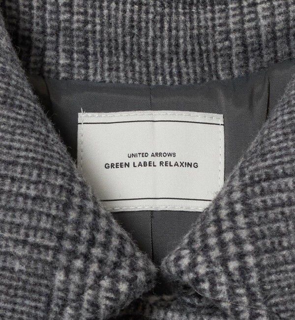 UNITED ARROWS green label relaxing「【WEB限定】＜at ease＞チェック Aライン ミドル コート」|その他|
