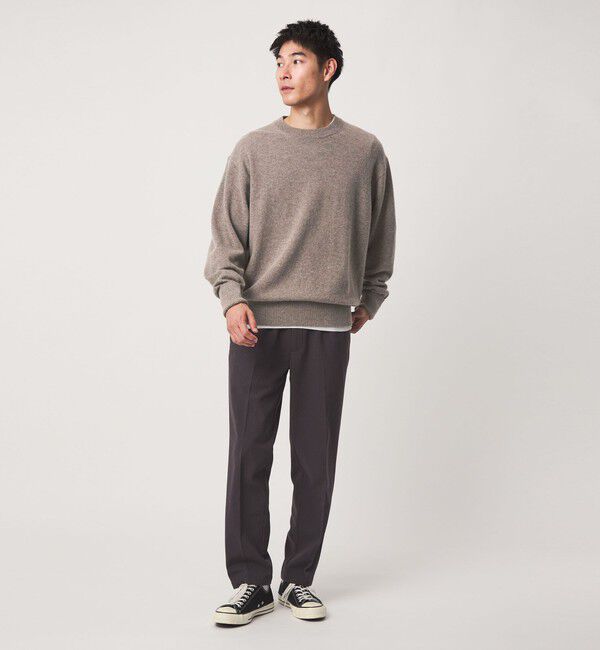 UNITED ARROWS green label relaxing「FINE BASIC カシミヤ クルーネック ニット」|ニット・セーター|