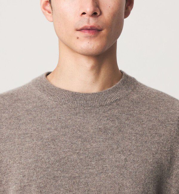 UNITED ARROWS green label relaxing「FINE BASIC カシミヤ クルーネック ニット」|ニット・セーター|