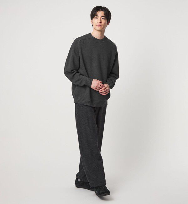 UNITED ARROWS green label relaxing「フェード サドル クルーネック ニット -ハンドウォッシャブル-」|ニット・セーター|