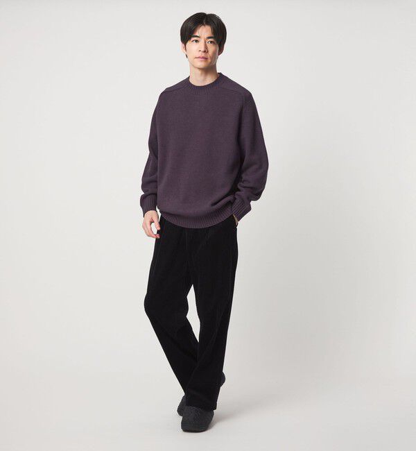 UNITED ARROWS green label relaxing「フェード サドル クルーネック ニット -ハンドウォッシャブル-」|ニット・セーター|