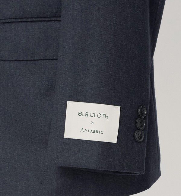 UNITED ARROWS green label relaxing「GLR CLOTH フラノ 2B R/RG セットアップジャケット」|テーラードジャケット|