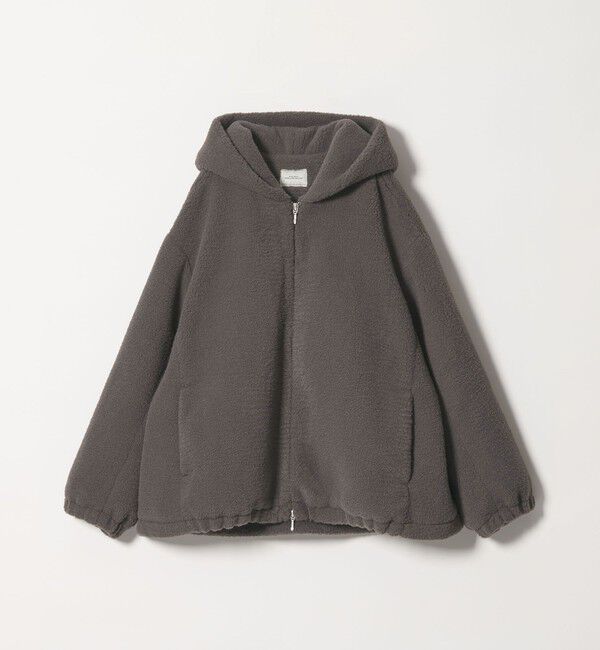 UNITED ARROWS green label relaxing「【WEB限定】＜at ease＞ボア フード ブルゾン」|その他|DK.GRAY