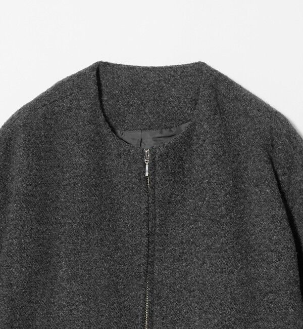 UNITED ARROWS green label relaxing「ブークレ ノーカラー ブルゾン」|ブルゾン・スタジャン|
