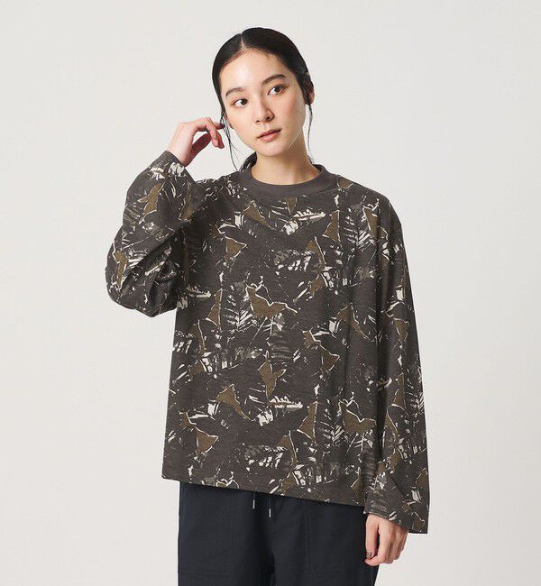 BEAUTY&YOUTH UNITED ARROWS「コットンポリエステル カモフラージュ ロングスリーブTシャツ」|Tシャツ・カットソー|