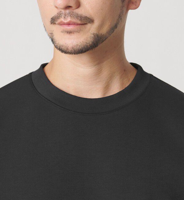 BEAUTY&YOUTH UNITED ARROWS「【WEB限定 WARDROBE SMART】ダブルニット ロゴ クルーネック スウェット/セットアップ対応【抗菌・防臭】」|Tシャツ・カットソー|