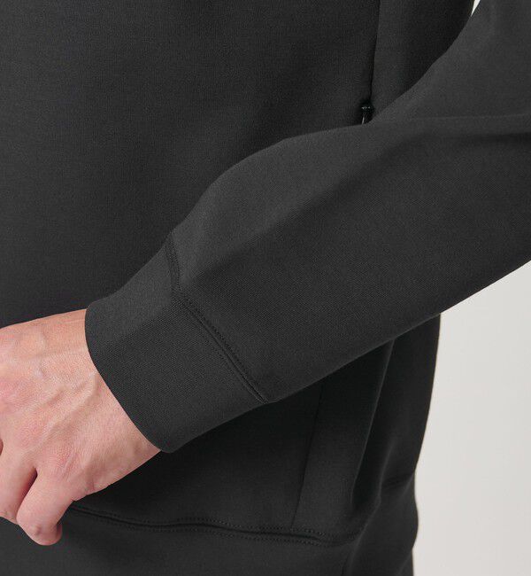 BEAUTY&YOUTH UNITED ARROWS「【WEB限定 WARDROBE SMART】ダブルニット ロゴ クルーネック スウェット/セットアップ対応【抗菌・防臭】」|Tシャツ・カットソー|