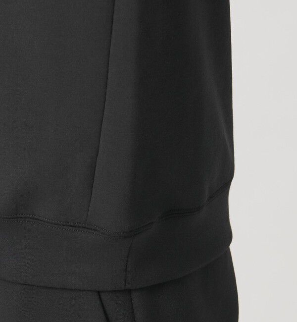 BEAUTY&YOUTH UNITED ARROWS「【WEB限定 WARDROBE SMART】ダブルニット ロゴ クルーネック スウェット/セットアップ対応【抗菌・防臭】」|Tシャツ・カットソー|