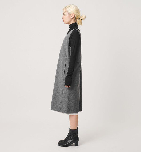 BEAUTY&YOUTH UNITED ARROWS「毛ブレンド ビーバー レイヤード ワンピース」|ワンピース|