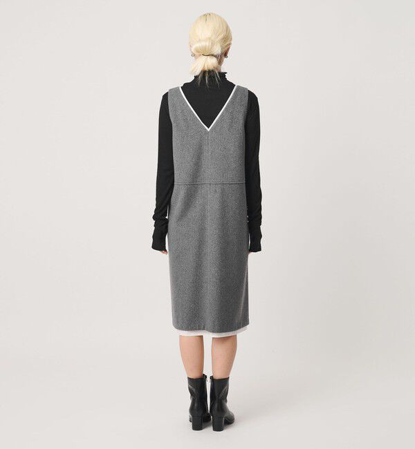 BEAUTY&YOUTH UNITED ARROWS「毛ブレンド ビーバー レイヤード ワンピース」|ワンピース|