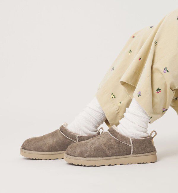 BEAUTY&YOUTH UNITED ARROWS「【国内EXCLUSIVE】＜UGG＞クラシック マイクロ ブーツ カーフヘアー/スリッポン」|ショートブーツ|
