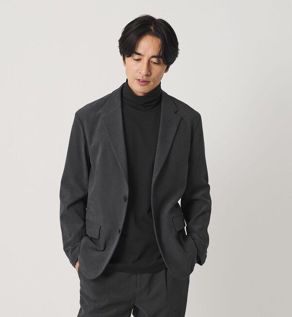 BEAUTY&YOUTH UNITED ARROWS「ブラッシュド ツイル 2B コンフォート ジャケット セットアップ対応 ヨコストレッチ」|テーラードジャケット|