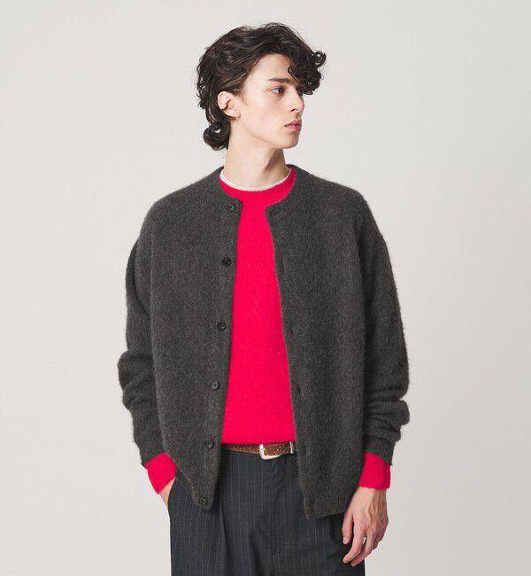 BEAUTY&YOUTH UNITED ARROWS「ブラッシュド ヤク クルーネック カーディガン」|カーディガン|
