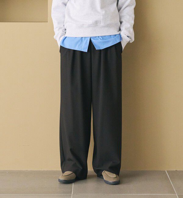 BEAUTY&YOUTH UNITED ARROWS「裏起毛ジョーゼット ワイドパンツ ウォッシャブル 防シワ」|その他|