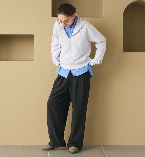 BEAUTY&YOUTH UNITED ARROWS「裏起毛ジョーゼット ワイドパンツ ウォッシャブル 防シワ」|その他|