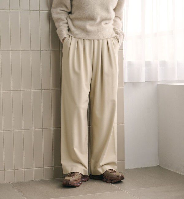 BEAUTY&YOUTH UNITED ARROWS「裏起毛ジョーゼット ワイドパンツ ウォッシャブル 防シワ」|その他|