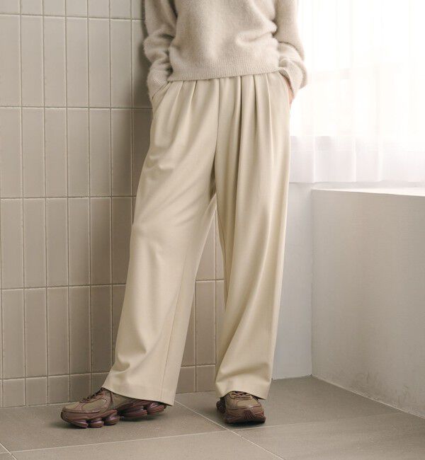 BEAUTY&YOUTH UNITED ARROWS「裏起毛ジョーゼット ワイドパンツ ウォッシャブル 防シワ」|その他|
