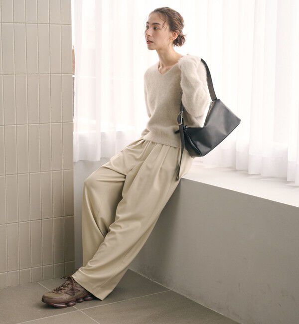BEAUTY&YOUTH UNITED ARROWS「裏起毛ジョーゼット ワイドパンツ ウォッシャブル 防シワ」|その他|