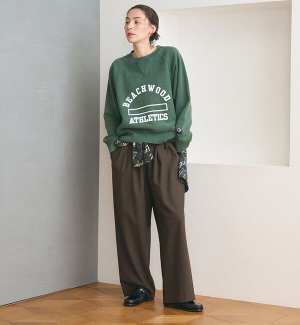 BEAUTY&YOUTH UNITED ARROWS「裏起毛ジョーゼット ワイドパンツ ウォッシャブル 防シワ」|その他|