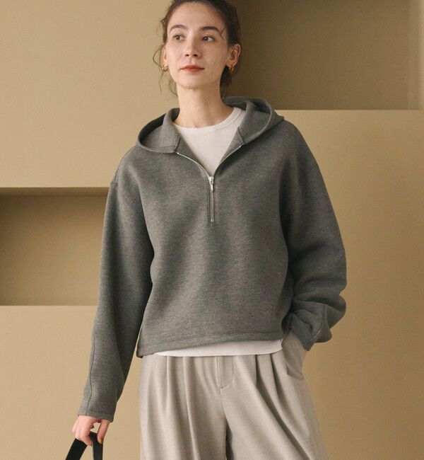 BEAUTY&YOUTH UNITED ARROWS「ダンボール ハーフジップ フーディ」|Tシャツ・カットソー|