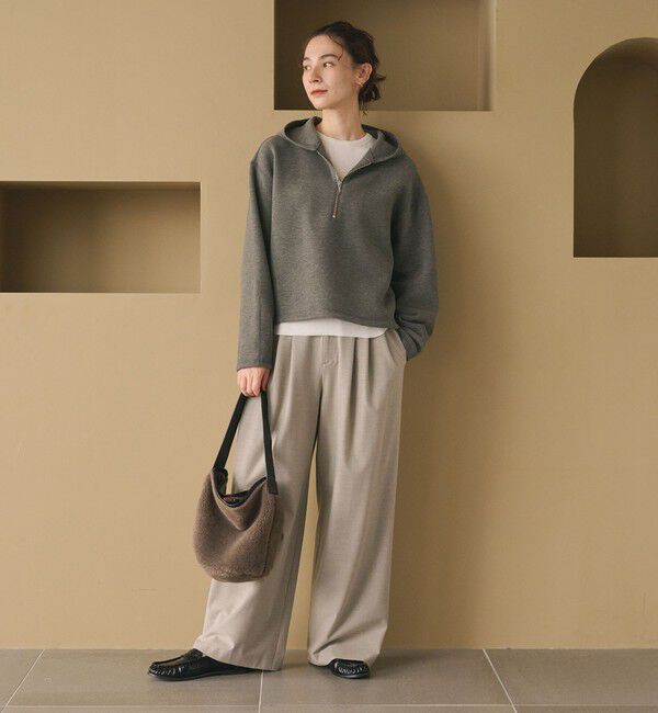 BEAUTY&YOUTH UNITED ARROWS「ダンボール ハーフジップ フーディ」|Tシャツ・カットソー|