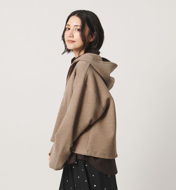 BEAUTY&YOUTH UNITED ARROWS「ダンボール ハーフジップ フーディ」|Tシャツ・カットソー|BEIGE