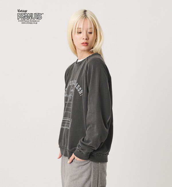 BEAUTY&YOUTH UNITED ARROWS「【別注】＜ST.JHONES 3RD CLUB＞PEANUTS プリント スウェット プルオーバー」|スウェット・ジャージ|