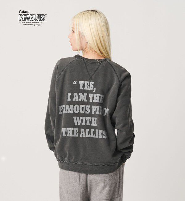 BEAUTY&YOUTH UNITED ARROWS「【別注】＜ST.JHONES 3RD CLUB＞PEANUTS プリント スウェット プルオーバー」|スウェット・ジャージ|