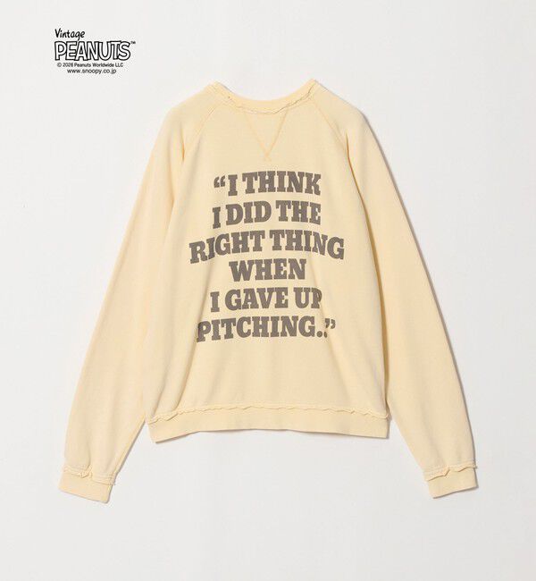 BEAUTY&YOUTH UNITED ARROWS「【別注】＜ST.JHONES 3RD CLUB＞PEANUTS プリント スウェット プルオーバー」|スウェット・ジャージ|