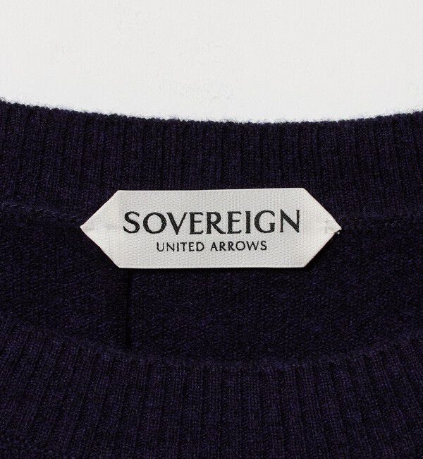 UNITED ARROWS「＜SOVEREIGN＞ウール/カシミヤ  ホールガーメント クルーネックニット」|ニット・セーター|
