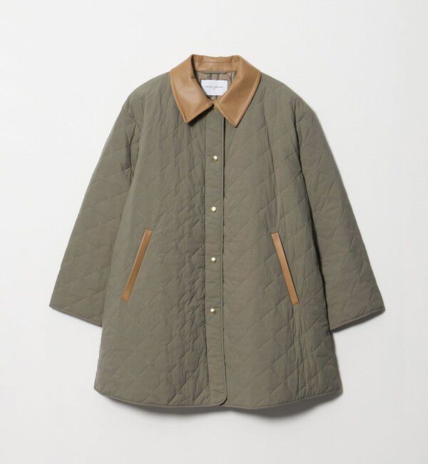UNITED ARROWS「キルティング ステンカラー ミドルコート」|ステンカラーコート|