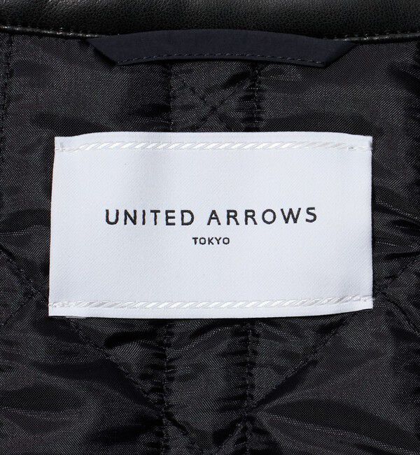 UNITED ARROWS「キルティング ステンカラー ミドルコート」|ステンカラーコート|
