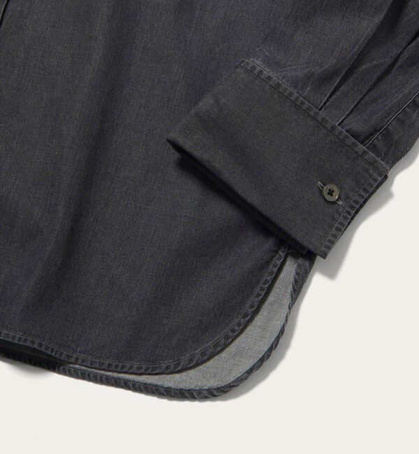 UNITED ARROWS「ブラック デニム ブザム  シャツ」|シャツ・ブラウス|