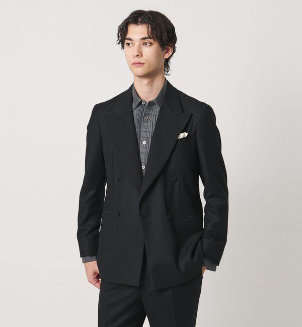 UNITED ARROWS「ブラック デニム ブザム  シャツ」|シャツ・ブラウス|
