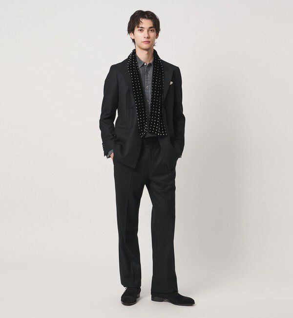UNITED ARROWS「ブラック デニム ブザム  シャツ」|シャツ・ブラウス|
