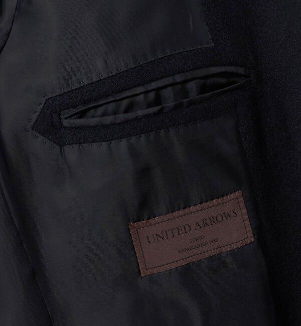 UNITED ARROWS「ウール/カシミヤ ビーバー シングル 3ボタン チェスターコート」|チェスターコート|