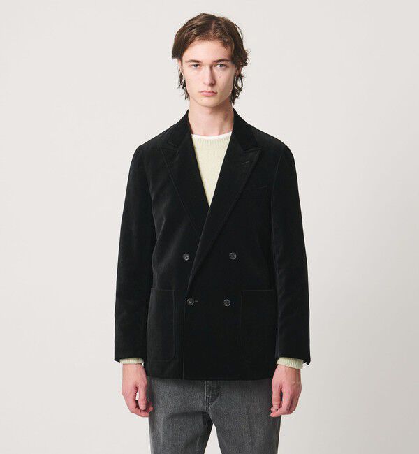 UNITED ARROWS「ベルベット オーディナリー ダブル 4ボタン テーラードジャケット」|テーラードジャケット|
