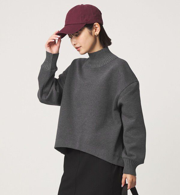 UNITED ARROWS green label relaxing「［size SHORTあり］ダンボール リブ タートルネック プルオーバー」|Tシャツ・カットソー|DK.GRAY
