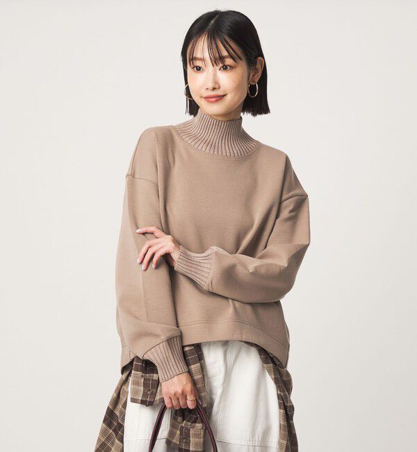 UNITED ARROWS green label relaxing「［size SHORTあり］ダンボール リブ タートルネック プルオーバー」|Tシャツ・カットソー|
