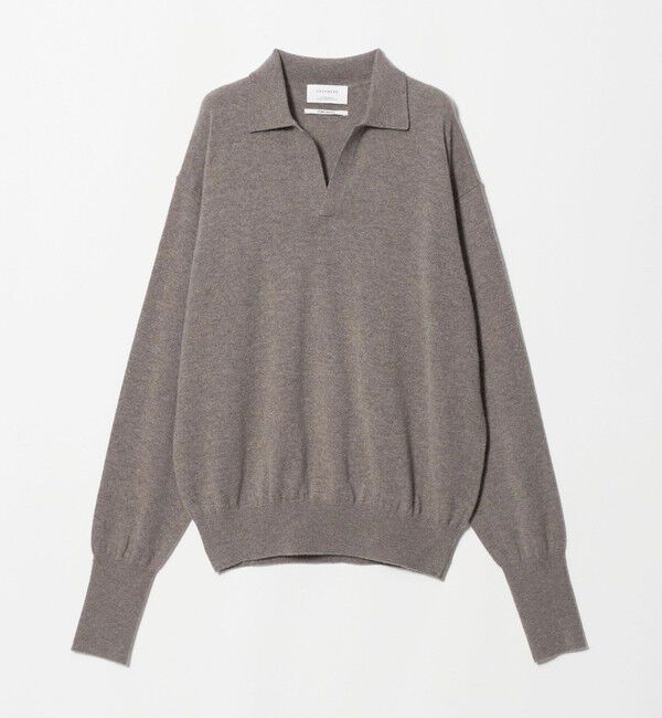 UNITED ARROWS green label relaxing「FINE BASIC カシミヤ スキッパー ポロニット」|ニット・セーター|