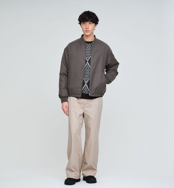 UNITED ARROWS green label relaxing「サキソニー パデッド ジップ ブルゾン -撥水-」|ブルゾン・スタジャン|