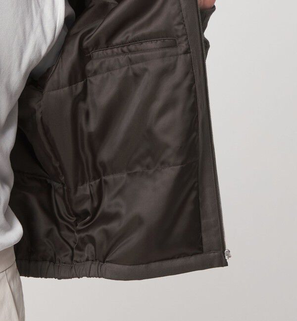 UNITED ARROWS green label relaxing「サキソニー パデッド ジップ ブルゾン -撥水-」|ブルゾン・スタジャン|