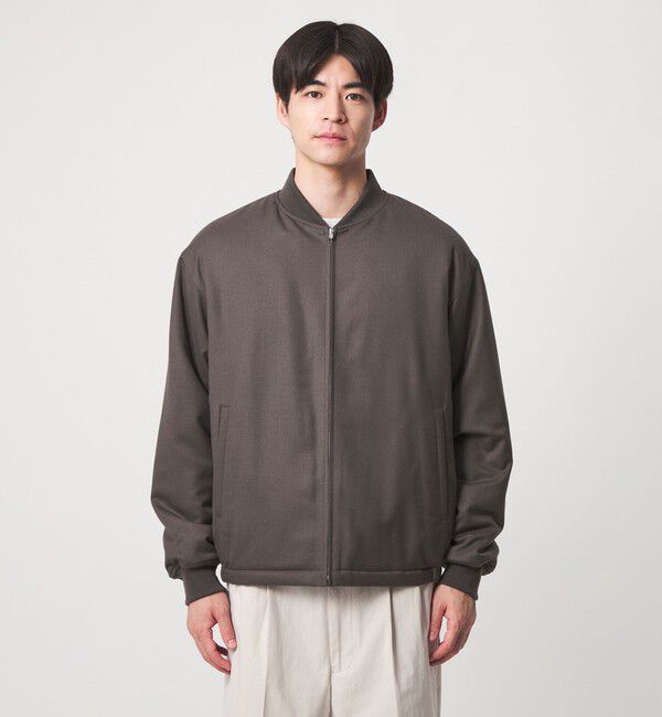 UNITED ARROWS green label relaxing「サキソニー パデッド ジップ ブルゾン -撥水-」|ブルゾン・スタジャン|